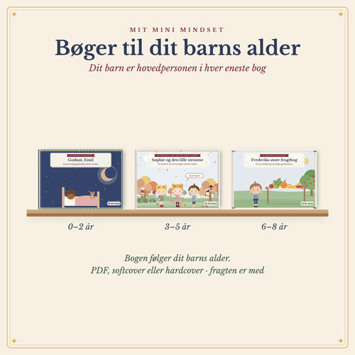 Bogklubben: bøger til 0–2, 3–5 og 6–8 år