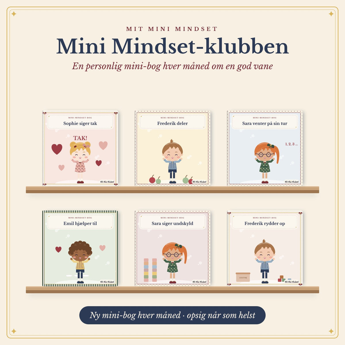 Mini Mindset-klubben – en personlig mini-bog hver måned